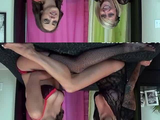 Lesbian with big boobs fucks her blonde sexy GF