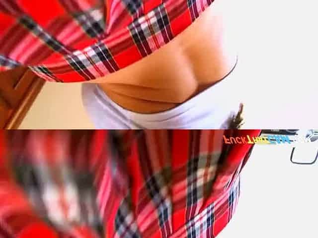 Naughty Schoolgirl Strips on Webcam in HD