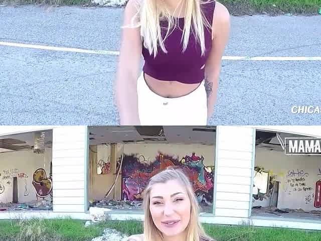 Hot Wench Vyvan Hill Screwed Unfathomable by Spanish Dude Outside - MAMACITAZ
