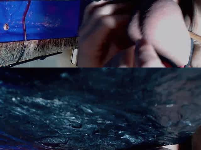 Immodest cum closeup caught in a glass for u
