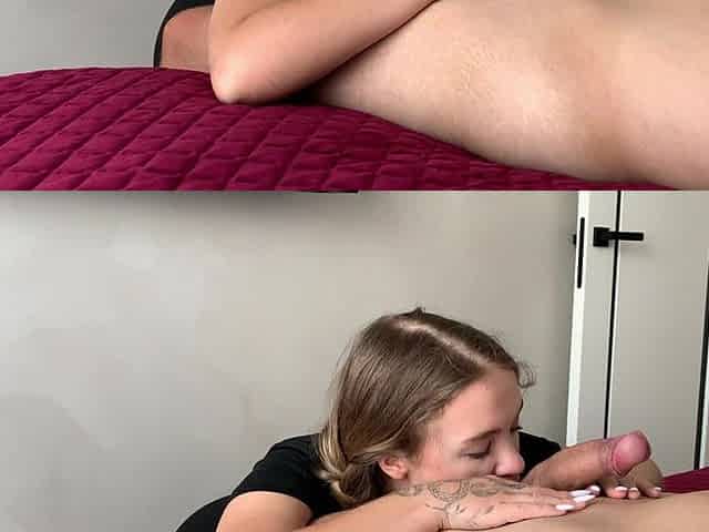 How I Blowjob a Big Dick to My Boyfriend and Swallowing Cum Female POV