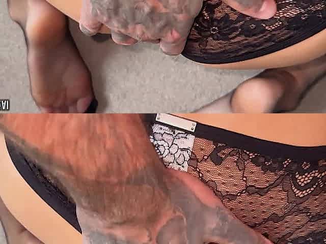 POV My Hot Femboy Stepbro Seduces Me in Lace Pants