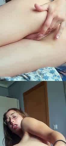 Sexy teen ebony solo toy masturbation
