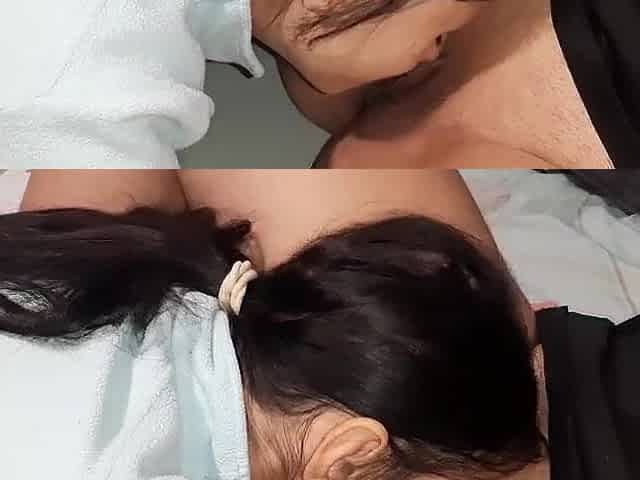 Real sex lesson on twat licking with conversation