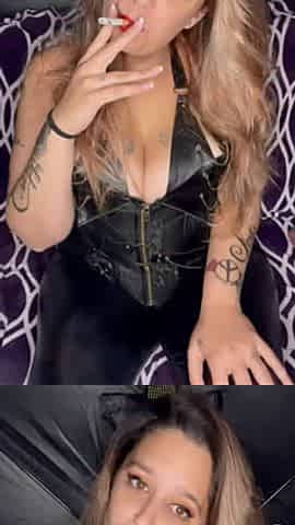 Smoking in leather