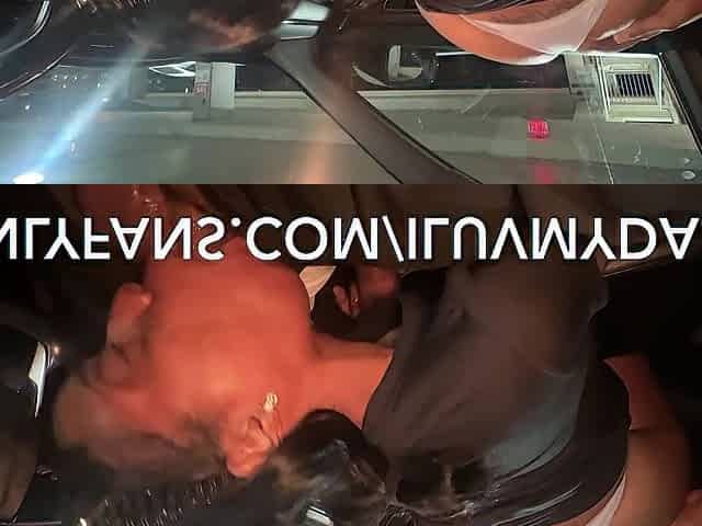 Kinky car freak off in a parking garage