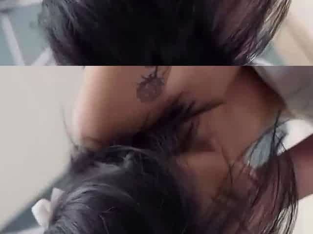 Sexy Brunette Chinese Girl Rides Her Man in Hot Cowgirl