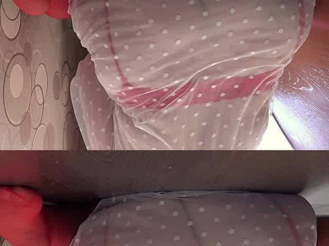 A Camera Watches a Busty MILF Fuck a Dildo and Records a Video. Gorgeous Big Tits.