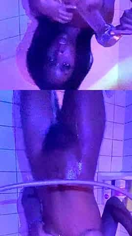 Sexy cutie masturbating black and white cam