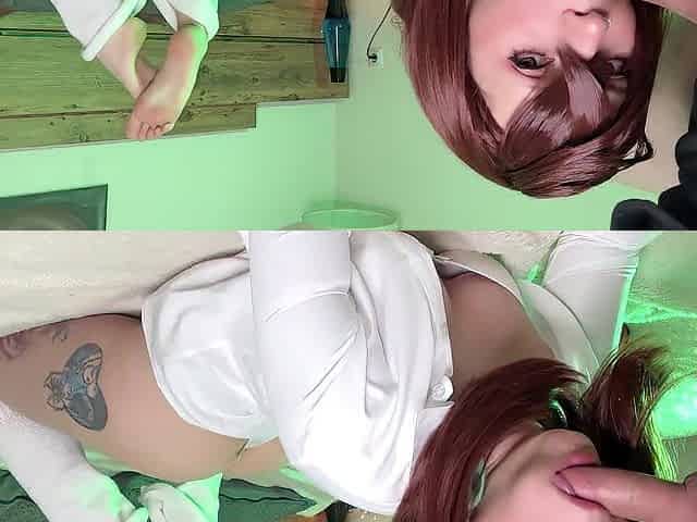 Momo Ayase doing most excellent oral job - Dandadan cosplay