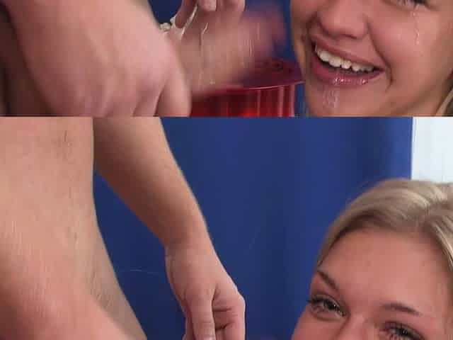 Ass to mouth casting for skinny blonde 18 anal teen