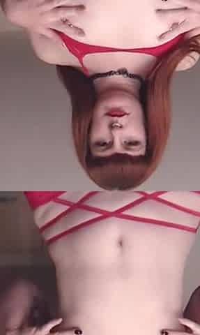 Big booty redhead jerks you off