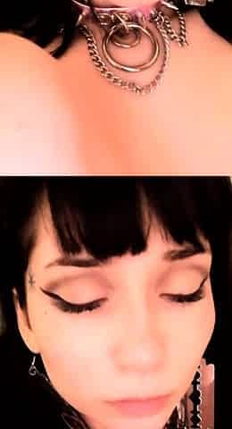 Amateur brunette double toying on webcam