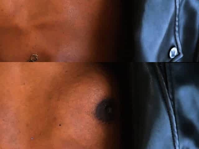 Petite ebony MILF flaunts chocolaty body