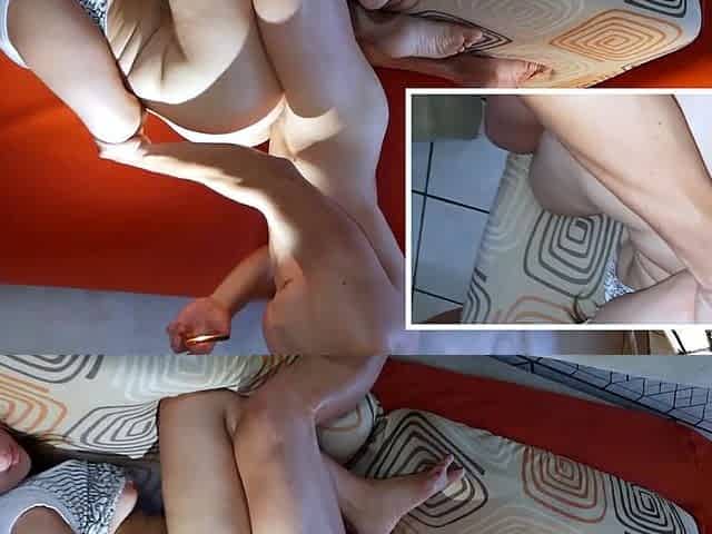 Mature brunette amateur giving a great POV blowjob