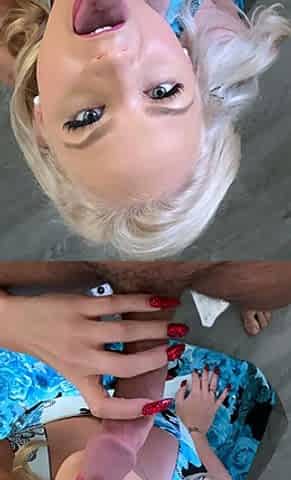 POV Handjob Blowjob cumshot compilation