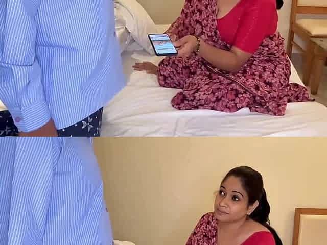 Nisha Bhabhi Caught Room Service Boy Masturbating and Fucked Him After Seeing His Big Dick
