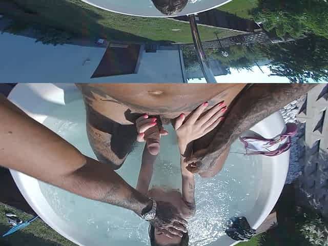 Orgasm in the Jacuzzi
