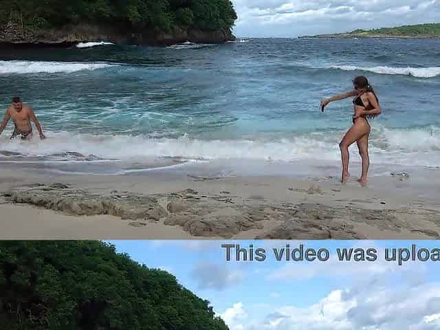 Unfathomable blow job from hawt brunette hair stranger on the beach! Trailer