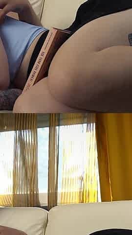 Step Mom Fakes Rest as Step Son Creampies Her on Couch