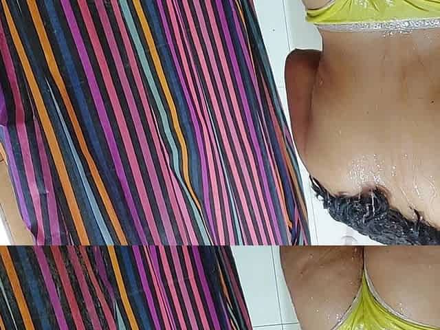 My Chubby Mexican Stepmother Lets Me Record Her While She Showers