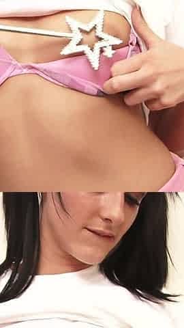 Chloe Little Princess Gets Aroused by Touching the Vibrator on Her Clitoris