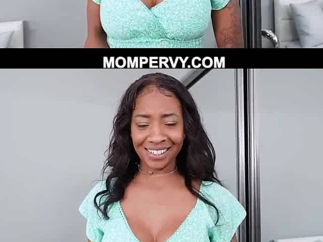 Breasty black mother I'd like to fuck stepmother September Reign testing her stepsons stamina