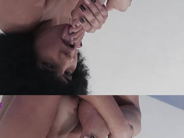 Sexy Ebony Girl Blowjob, Footjob and Fuck!