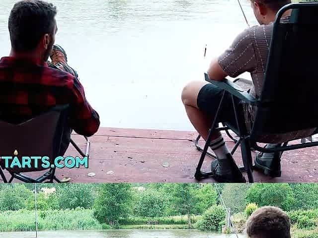 LARGE CATCH - Hotty bangs 2 fishermen on the nature