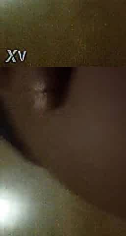 Black banged up butt in the kitchen