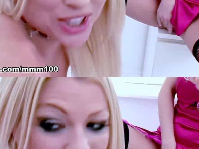 Stacey Saran and Cindy Behr two gorgeous blondes get fucked hard by the doctor - MMM100