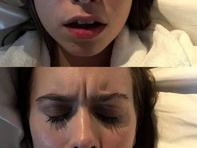 Amateur Teen Blowjob Under the Cover