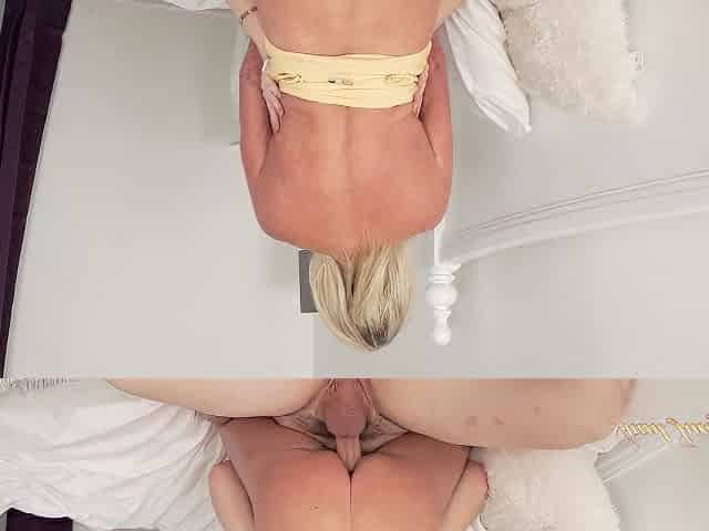 Mature Stepmom Payton Hall Catches Her Stepson Masturbating With Her Panties