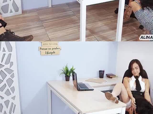 The Boss Finds Out That Were Fucking And She Test Us
