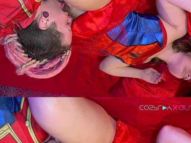 Captain Marvel & Spidergirl Gangbang