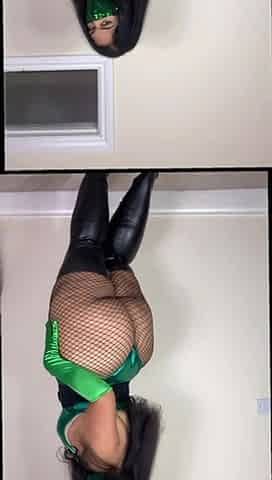 Cosplay BBW Outfit Try on as Jade