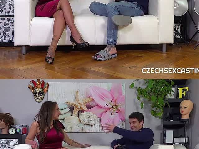 Breasty Czech came to our sexy casting to show how this babe screws