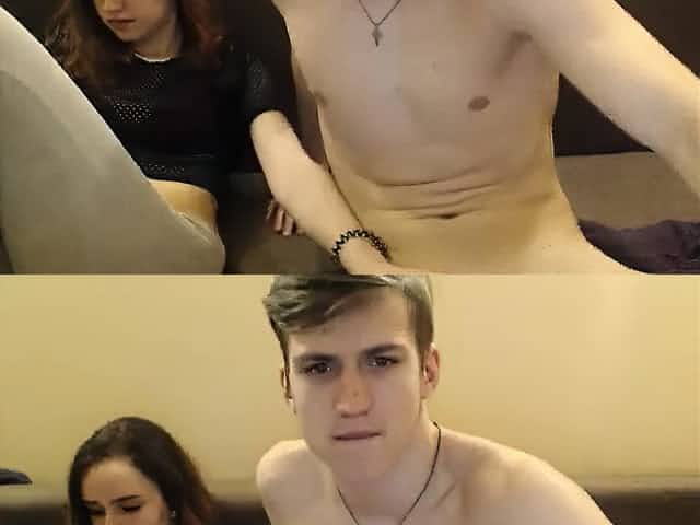 Naughty cfnm teen gives handjob