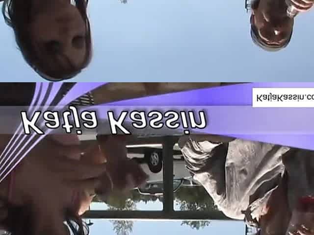 Katja takes double the dick in POV DP trio and eats cum
