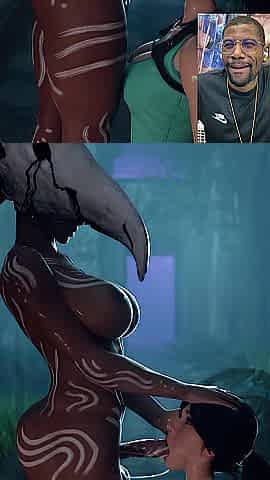 Lara Croft Gets Deepthroated By A Thicc Transgender Tribe Leader
