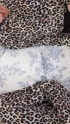 Playing on the bed with my favorite toy