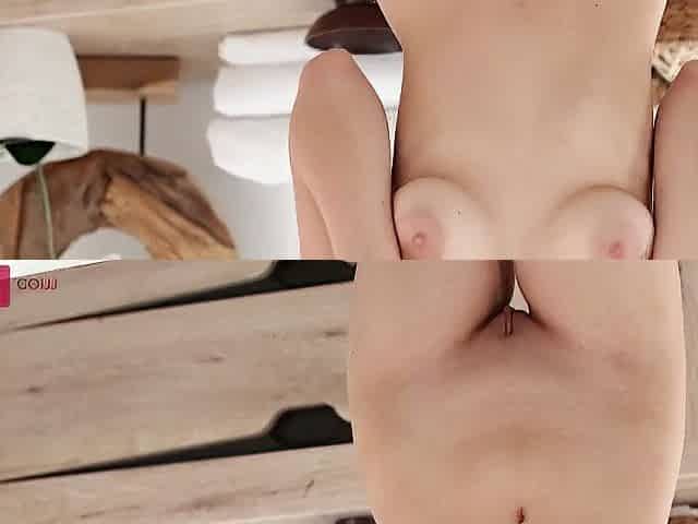 A cute brunette hair came for a massage and received the masseur's ramrod