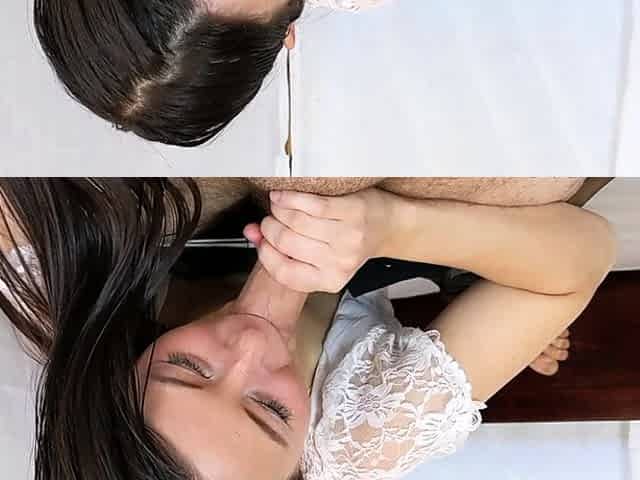 Huge Japan blowjob and handjob POV orgy with a cumshot