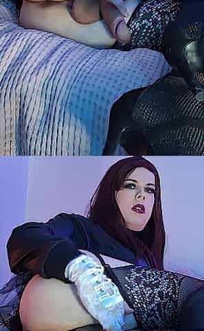 Sissy Femboy jerks off biggest dick