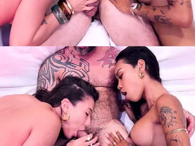 Aeasia and LotusBombb BWC Threesome Sex