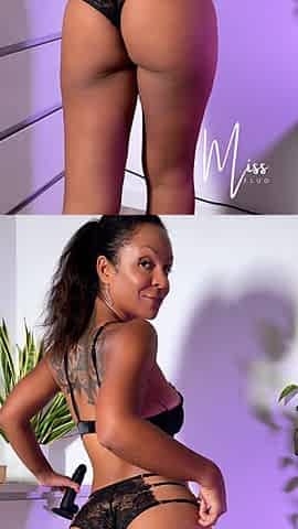 POV Hairy Pussy Fuck and Blowjob with Black Dildo