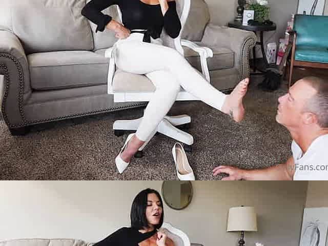 Suck my heel and smell my feet