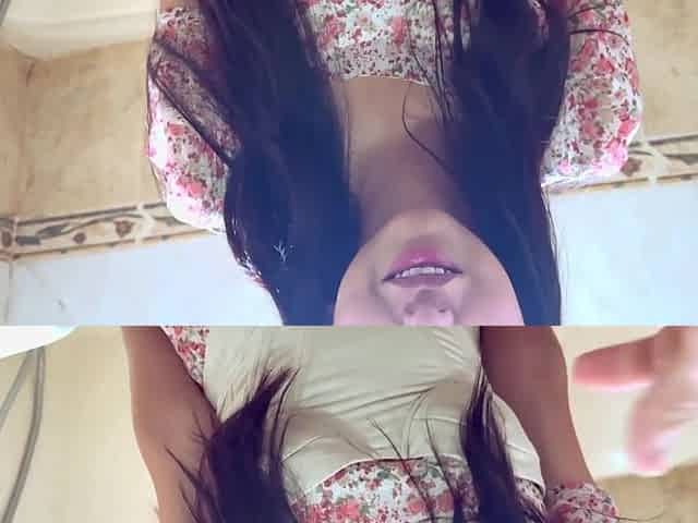 Horny Guy Fucks His Pretty Slim Latina Friend In the Bathroom After Having a Fight With His GF