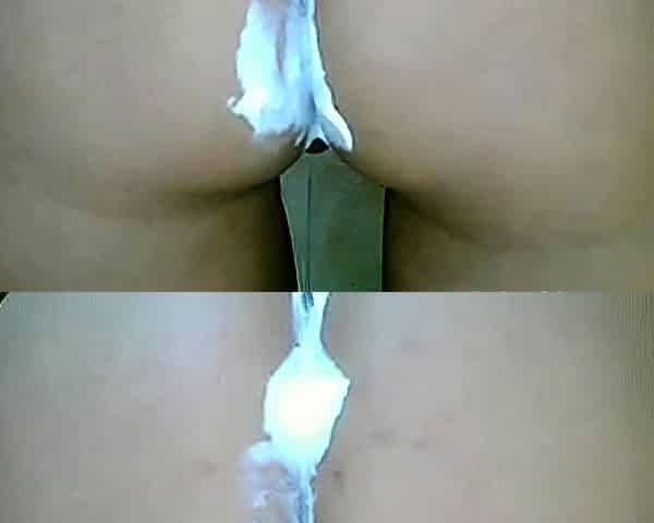 Latina Anal Play in the Bathroom