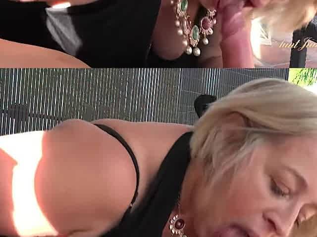 Busty Bbw Cougar Star Fucks The Waiter On Vacation